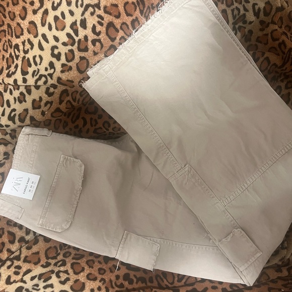 TRF WIDE LEG CARGO PANTS - Picture 3 of 3